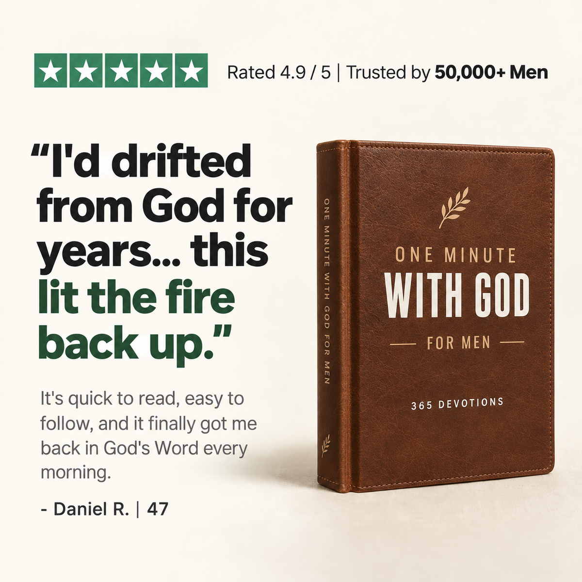 One Minute With God for Men (New Design)
